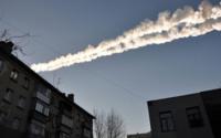 Meteor as it Streaked by Buildings in Russia