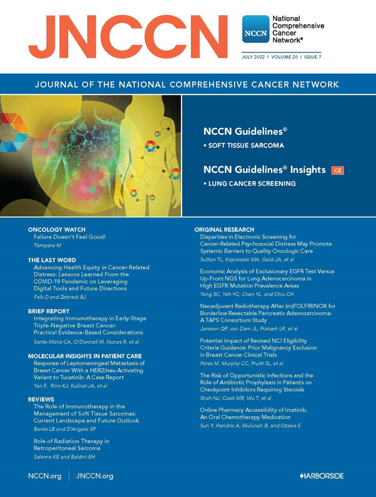 Cover, July JNCCN Issue of JNCCN