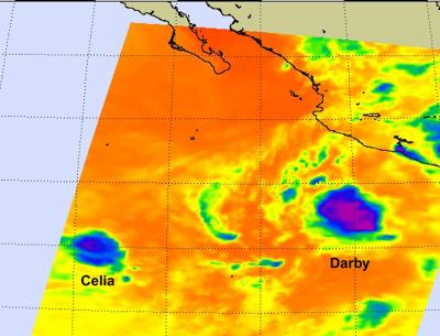 NASA Infrared Image of Celia and Darby