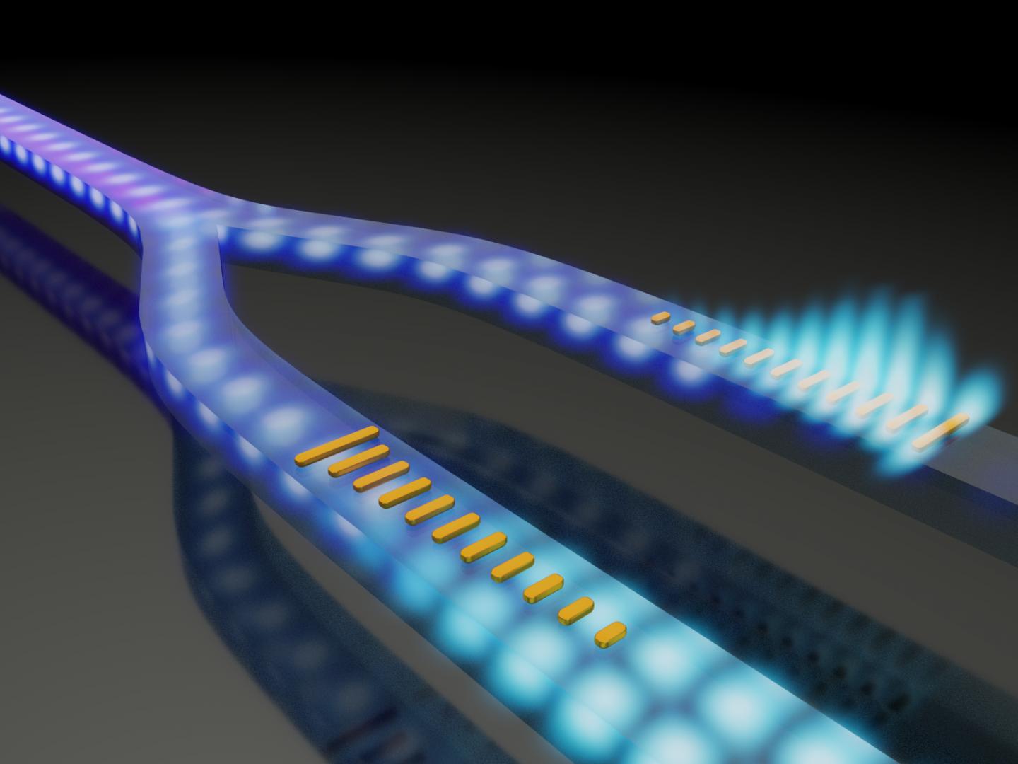 Artistic Illustration of a Photonic Integrated Device