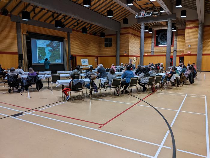 Community meeting with Squamish Nation members