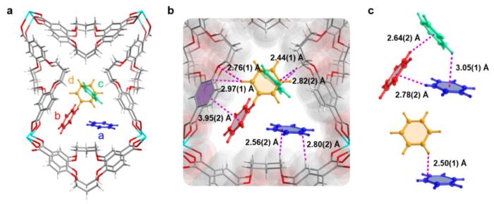 Crystal structure of benzene-loaded NKU-300