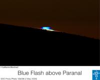 Blue Flash at Paranal