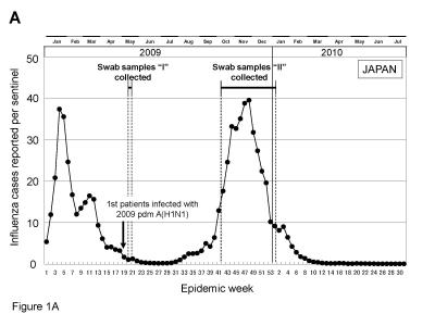 Collection of Swab Samples During Initial and Pandemic Periods in Japan