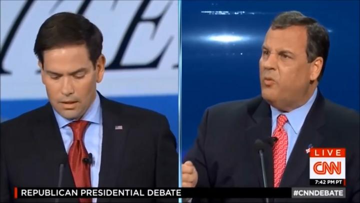 GOP CNN Primary Debate Split Screen Framing