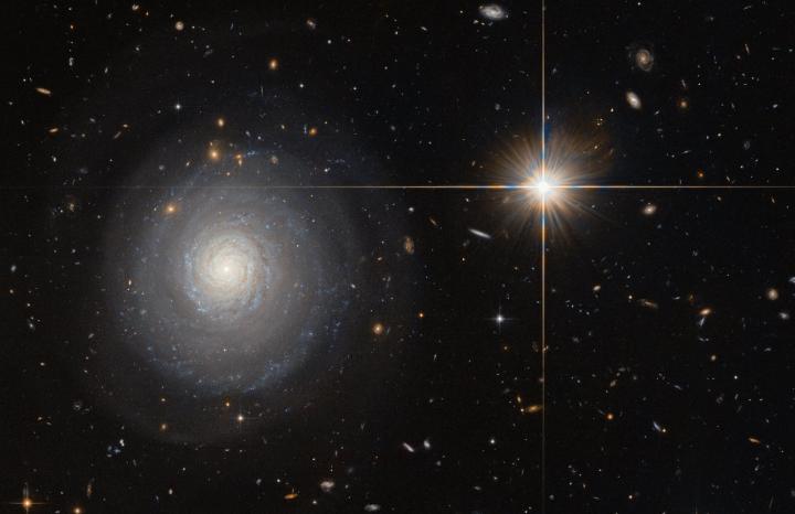 Hubble Spots a Secluded Starburst Galaxy