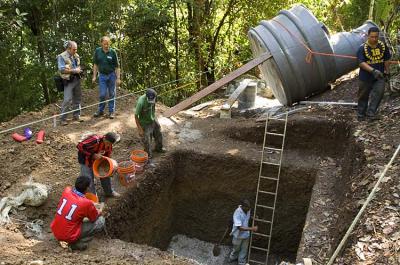Tsunami Sensor Installation on Barro Colorado Island, 2006