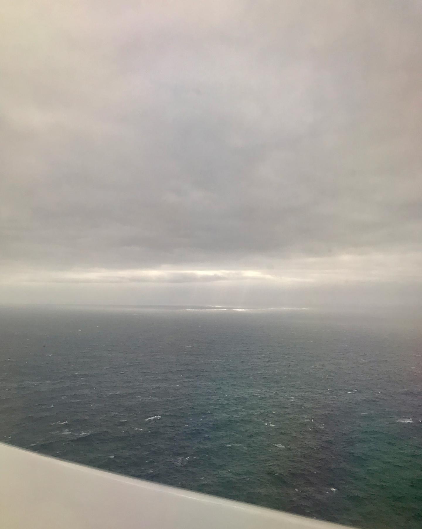 Clouds over the Southern Ocean due south of Tasmania, Australia.