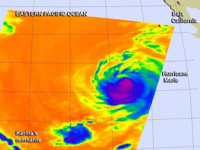AIRS Image of Hurricane Marie