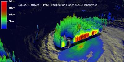 Tropical Storm Nadine in NASA 3-D Sept. 30