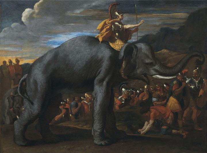 Hannibal Crosses the Alps on an Elephant