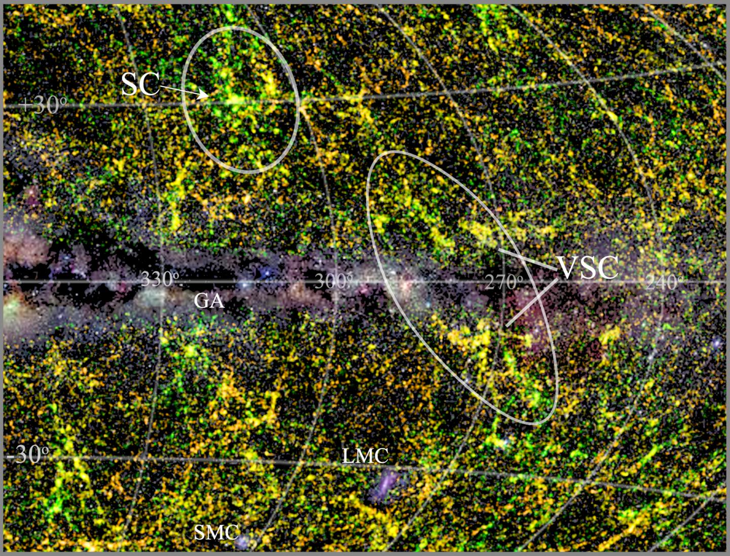 Vela Supercluster and Shapely Supercluster