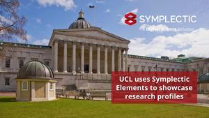 UCL chooses Symplectic Elements to showcase research profiles