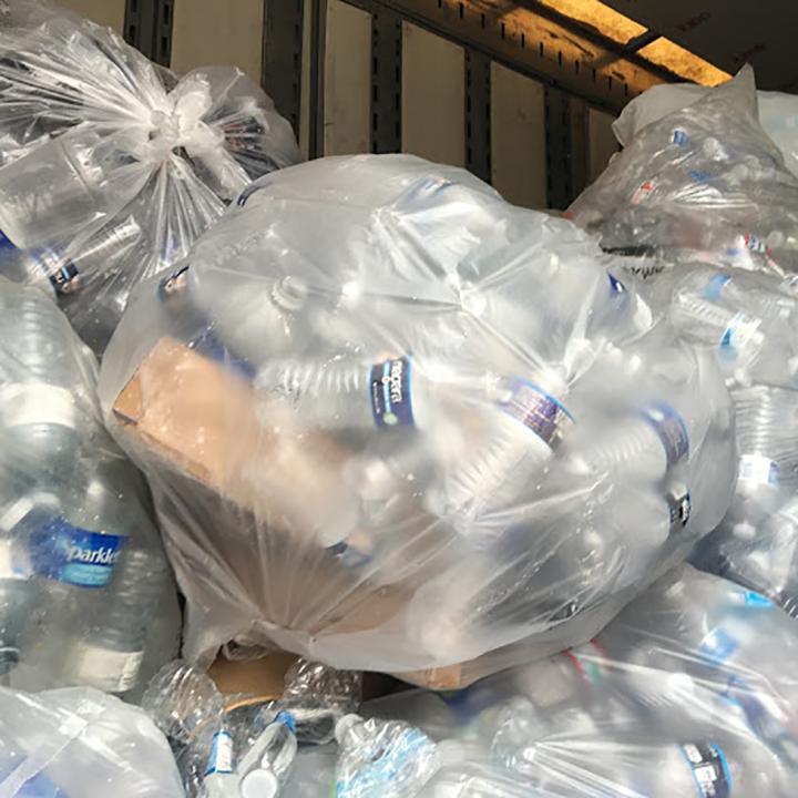 Bagged Water Bottle Waste during Flint Lead Crisis