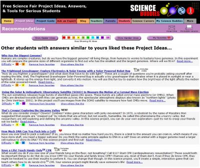 Science Buddies Topic Selection Wizard