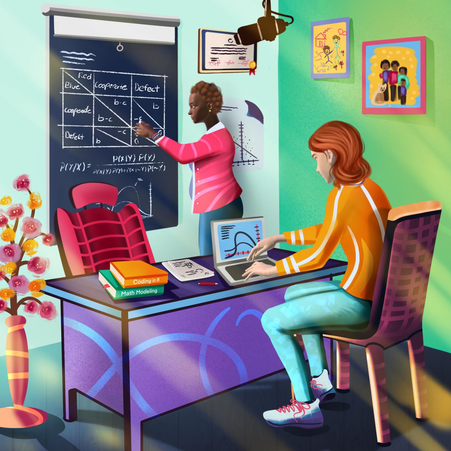 People in a classroom setting