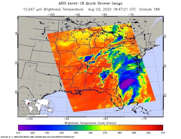 AIRS Image of Isaias