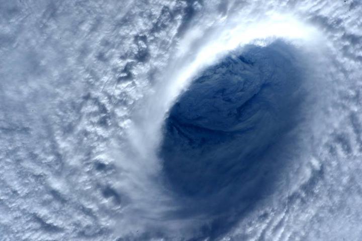 ISS Image of Maysak's Eye