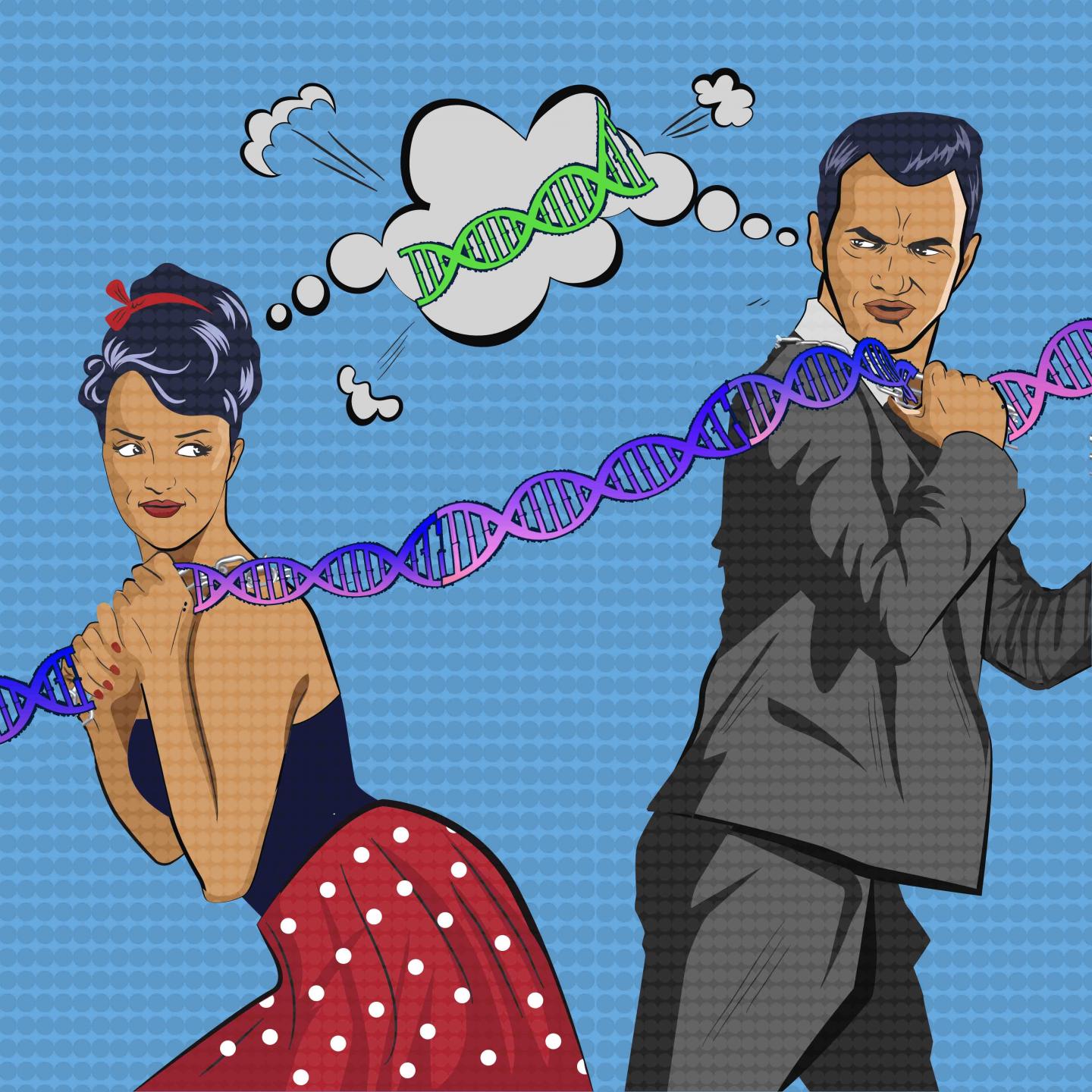 Man and Woman DNA