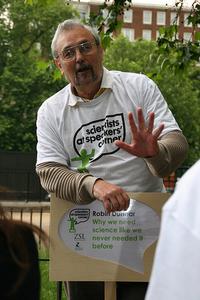 Robin Dunbar at the Speakers’ Corner in Hyde Park, London