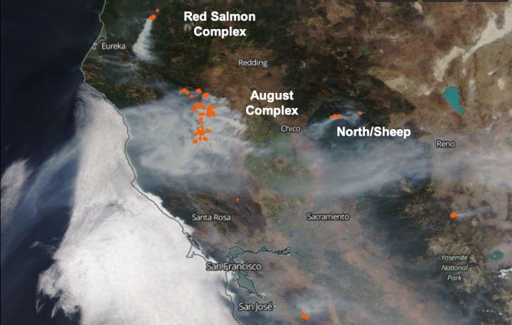 NASA Observations Aid Efforts to Track California's Wildfire Smoke From Space