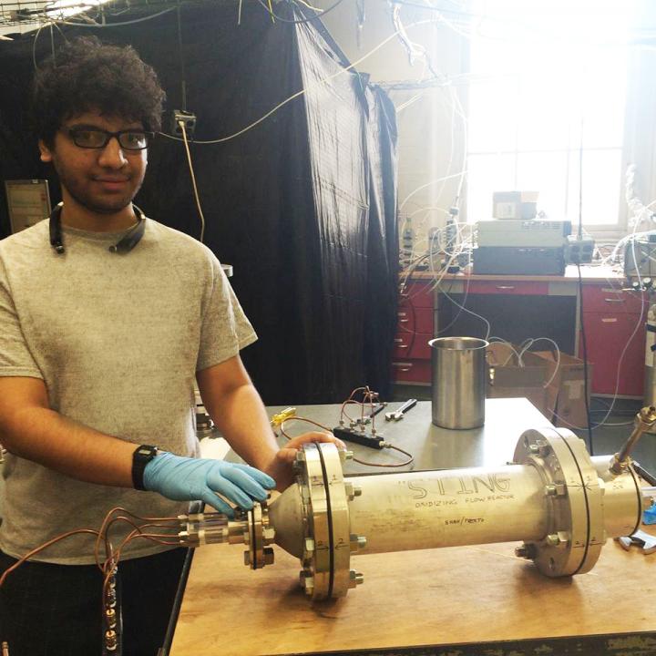 Rishabh Shah and Oxidative Flow Reactor