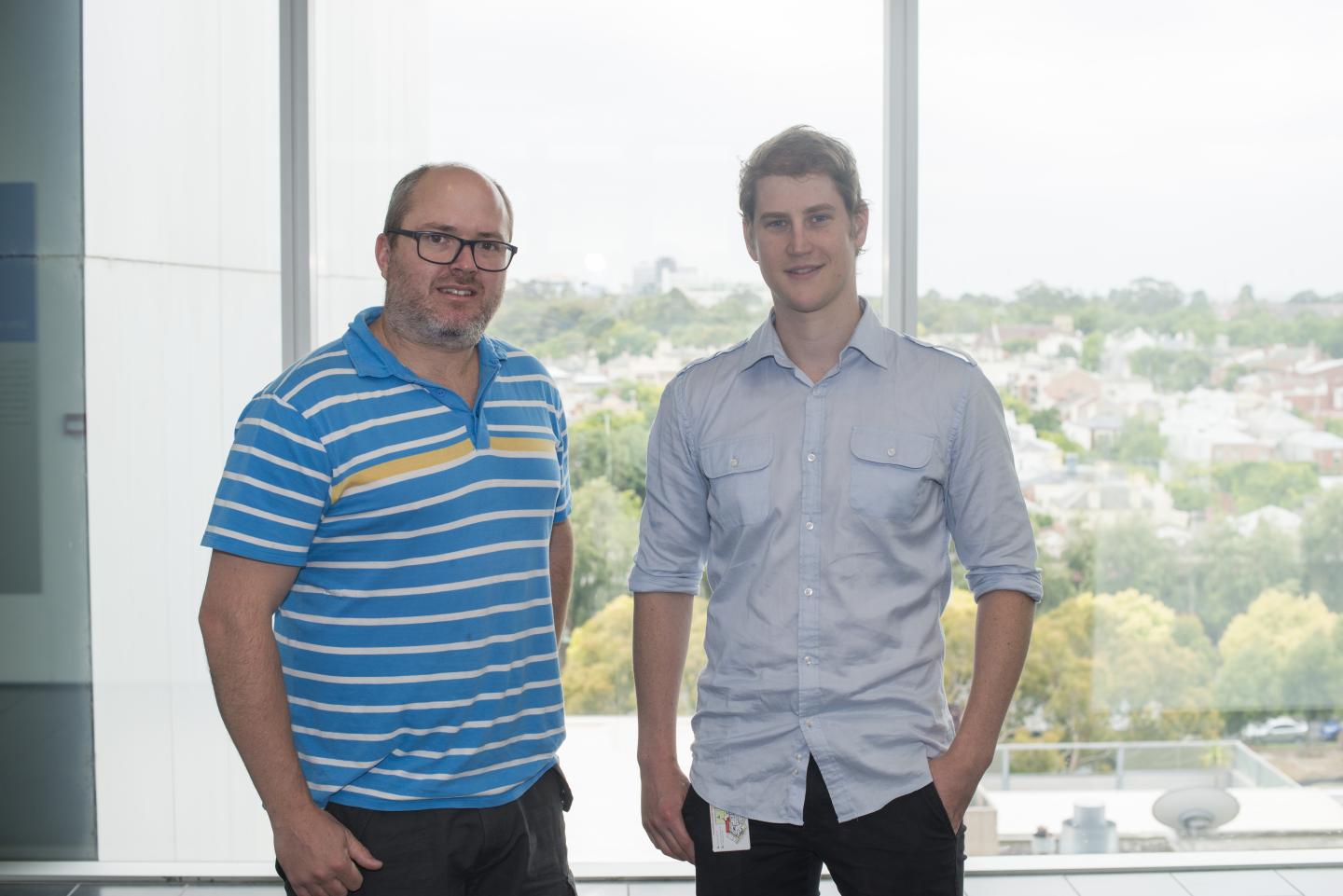 Dr Ueli Nachbur and Mr Che Stafford 2, Walter and Eliza Hall Institute 