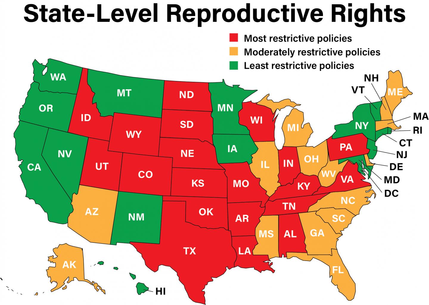 StateLevel Reproductive Right [IMAGE] EurekAlert! Science News Releases