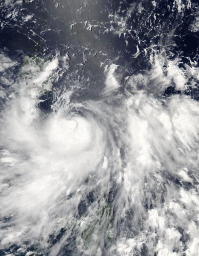 NASA Visible Image of Typhoon Conson