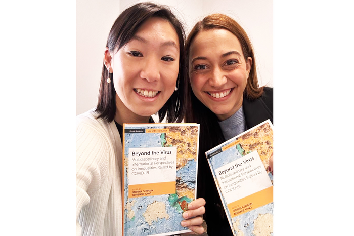 Dr Adrienne Yong and Dr Sabrina Germain with their book