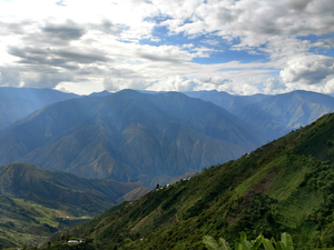 Cauca River Canyon in the Northern Andes of Colombia