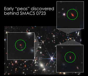 Early "peas" imaged by NASA's James Webb Space Telescope