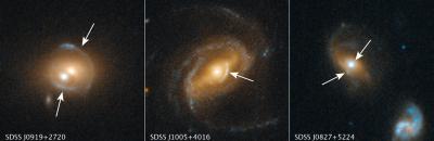 Rare Cases of Galaxy-Quasar Combinations