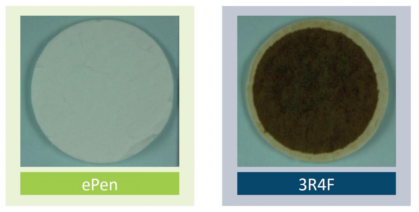 Fig 1 Filter Pads with E-cigarette Aerosol