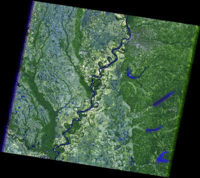 Landsat 5 Image of Memphis Pre-Flooding
