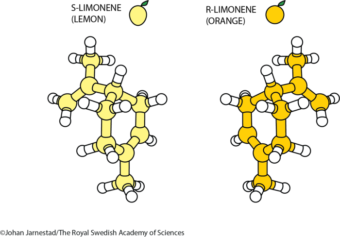 Different properties of mirror-image molecules