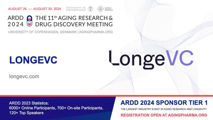 Announcing LongeVC as Tier 1 Sponsor of ARDD 2024