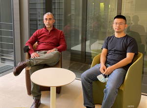 Yongjie Wang and Gerasimos Konstantatos at ICFO