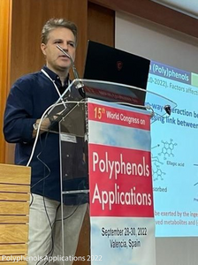 Prof. Juan Carlos Espín - Winner of the Polyphenols Applications Scientific Award