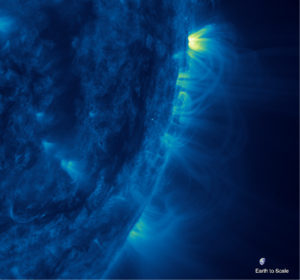 Ultraviolet image of coronal loops on the Sun