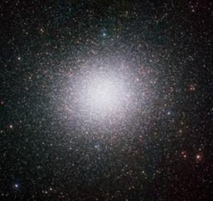 Omega Centauri, a globular cluster in the Milky-way galaxy