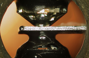 Diamond anvil cell - detail