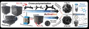 The preparation of nitrogen containing porous carbon