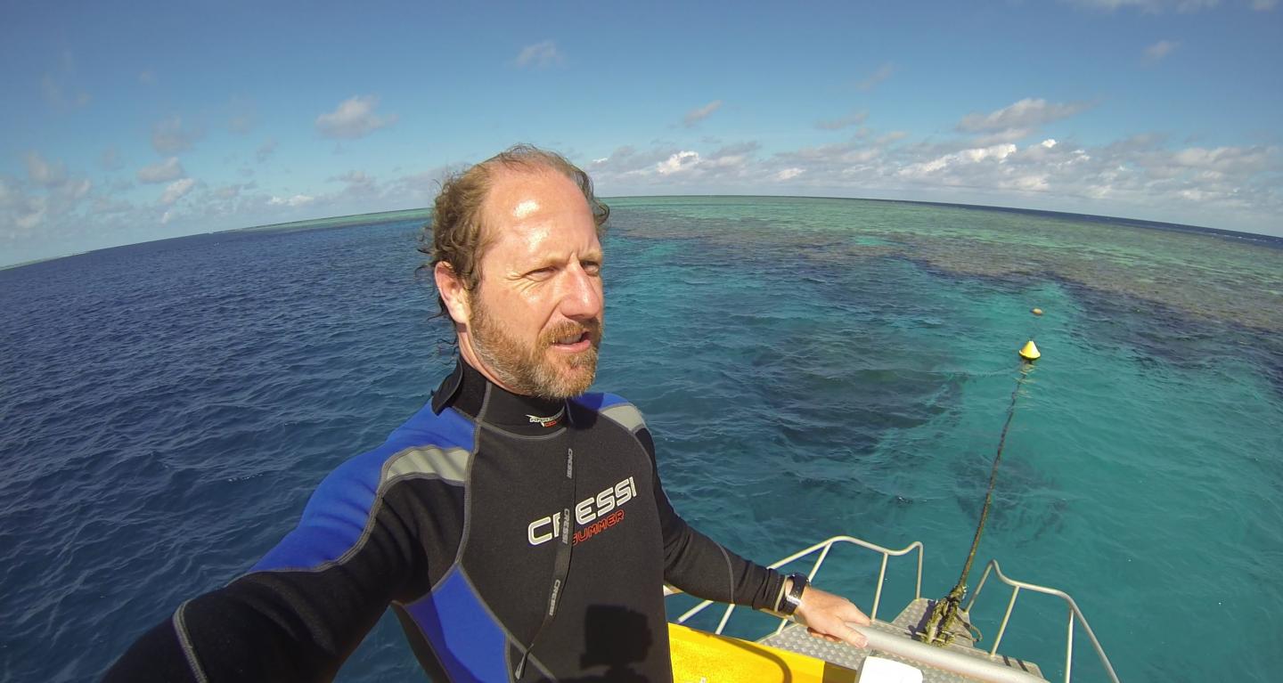 Dr Shelby Temple on the Great Barrier Reef