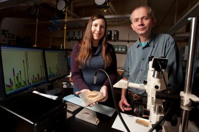 Lauren Sallan and Professor Michael Coates, University of Chicago Medical Center