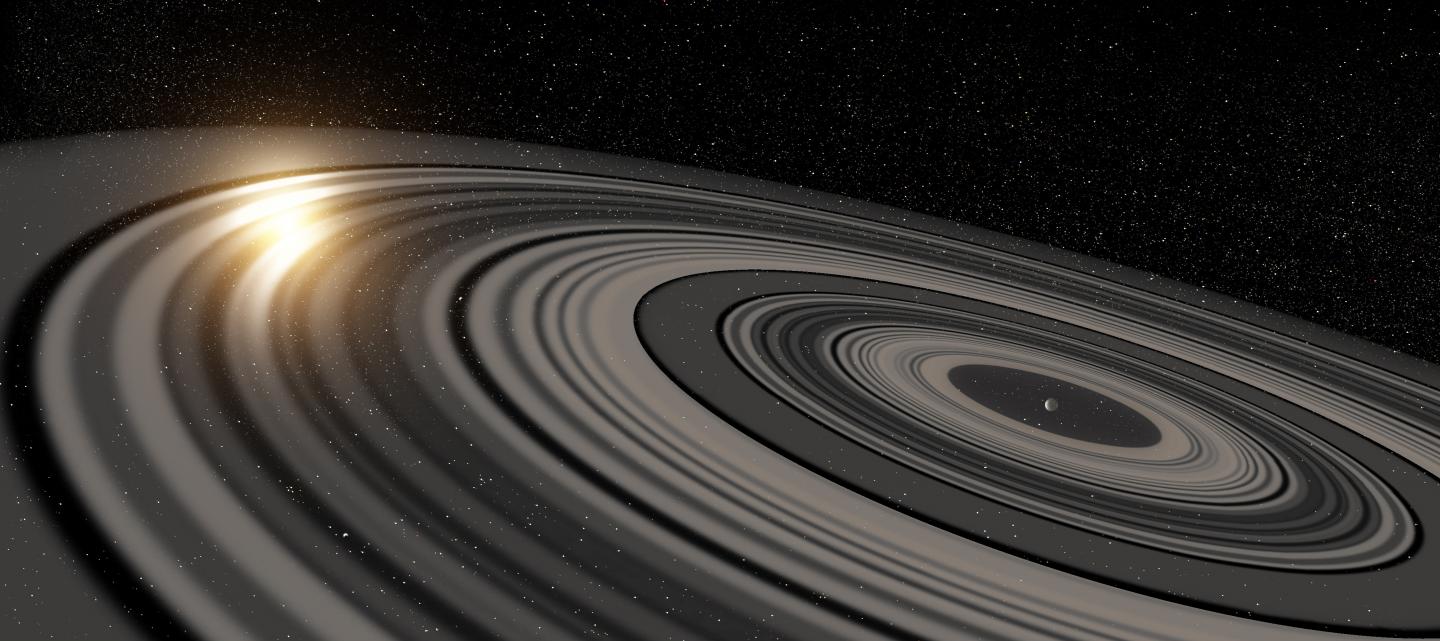 Artist's Conception of the Extrasolar Ring System