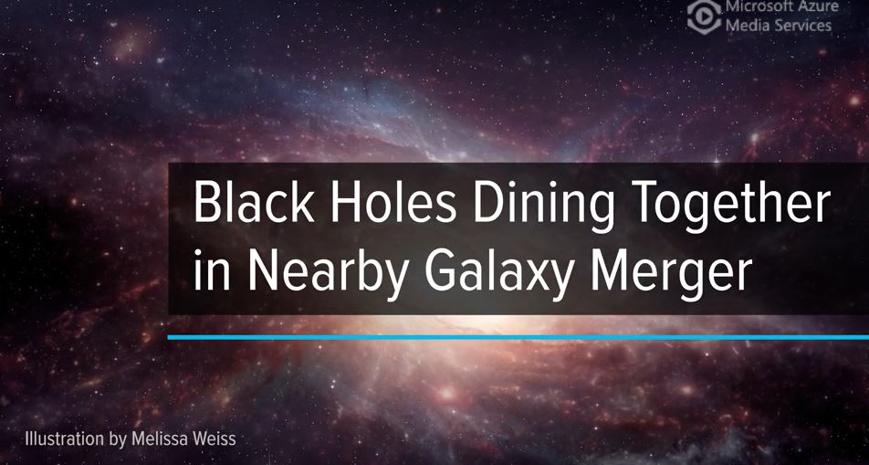 Black Holes Dining Together in Nearby Galaxy