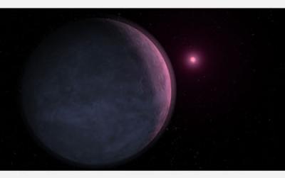Artist's Conception of the Newly Discovered Planet MOA-2007-BLG-192Lb Orbiting its Star