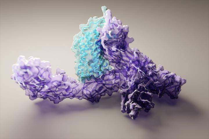 Protein structure generated with artificial intelligence