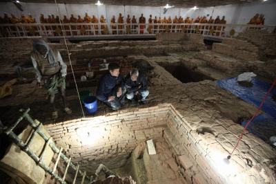 Professor Robin Coningham Works at the Site of Buddha's Birth